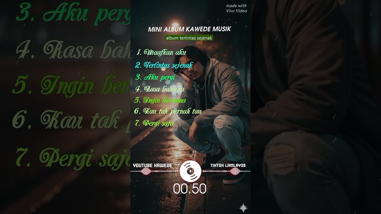 Mini album KAWEDE musik  Album terlintas sejenak. Selamat mendengarkan 