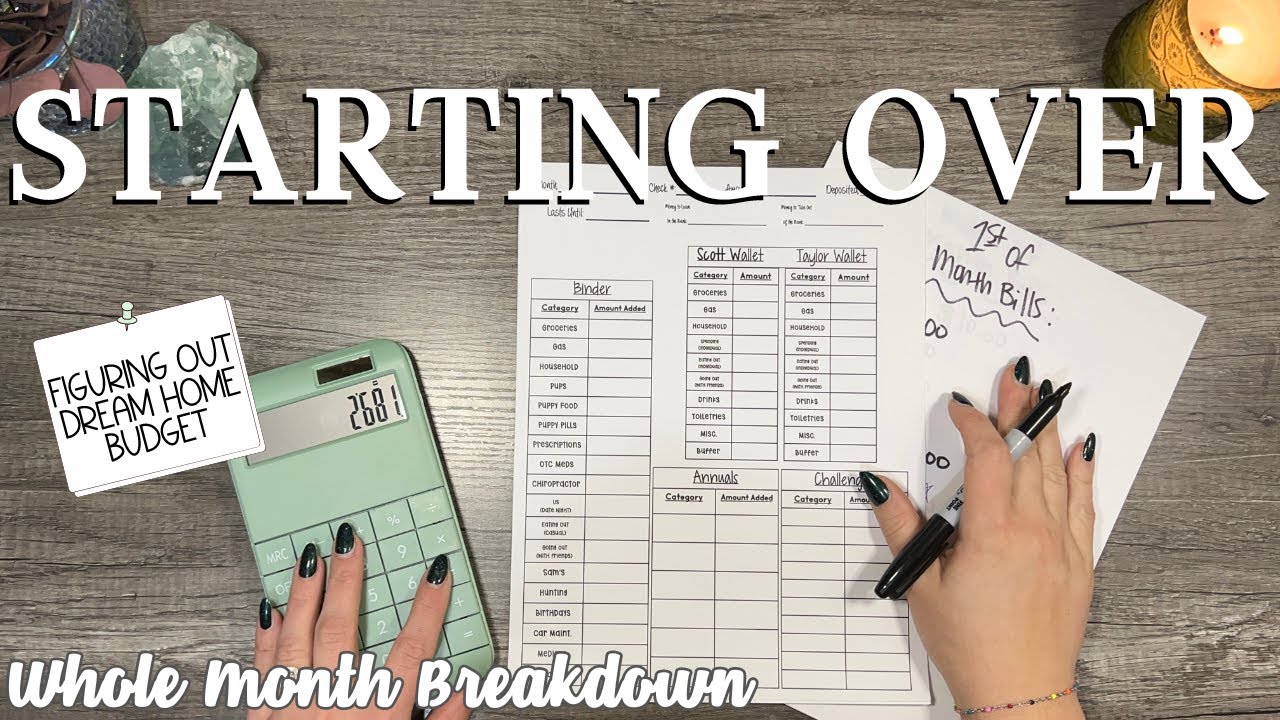 STARTING OVER! Figuring Out Our New Budget After Buying Our Dream Home | Zero Based Budgeting