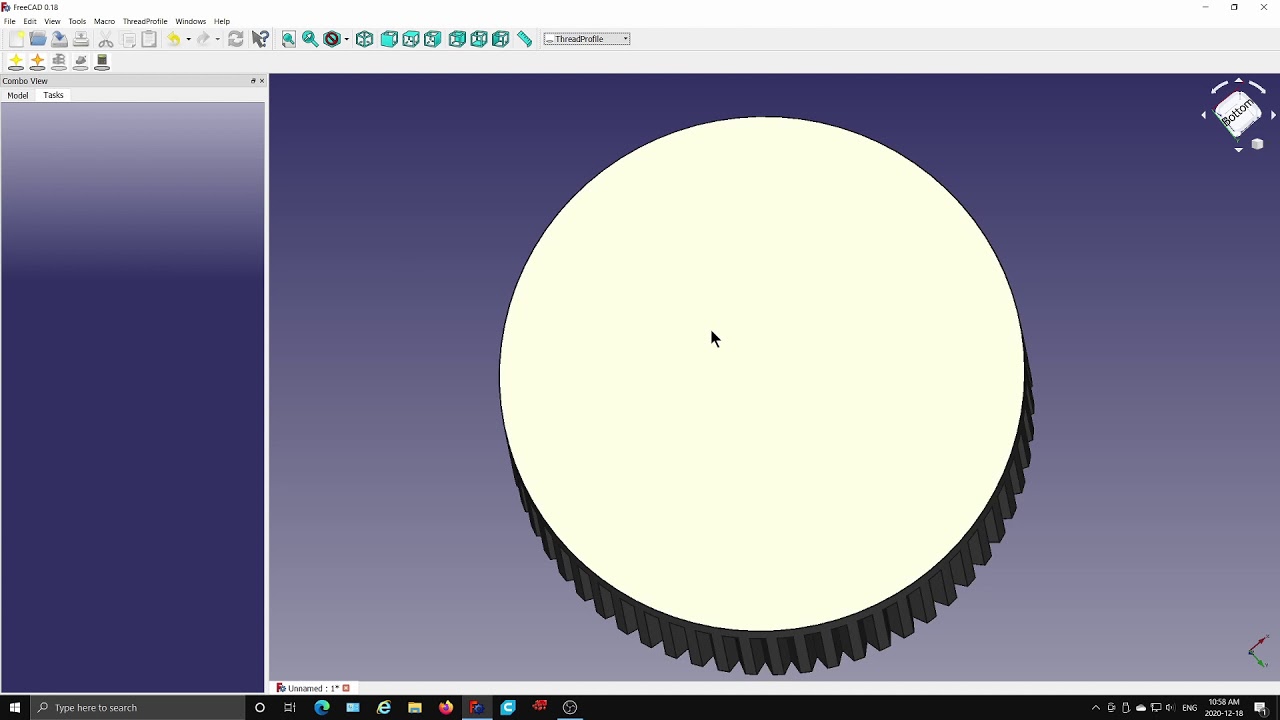 Freecad Design - Electric chain saw chain oil tank cap