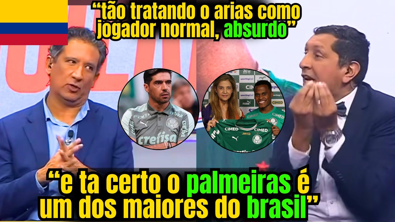 COLOMBIANOS FICARAM P... COM ABEL FERREIRA POR CAUSA DO ARIAS