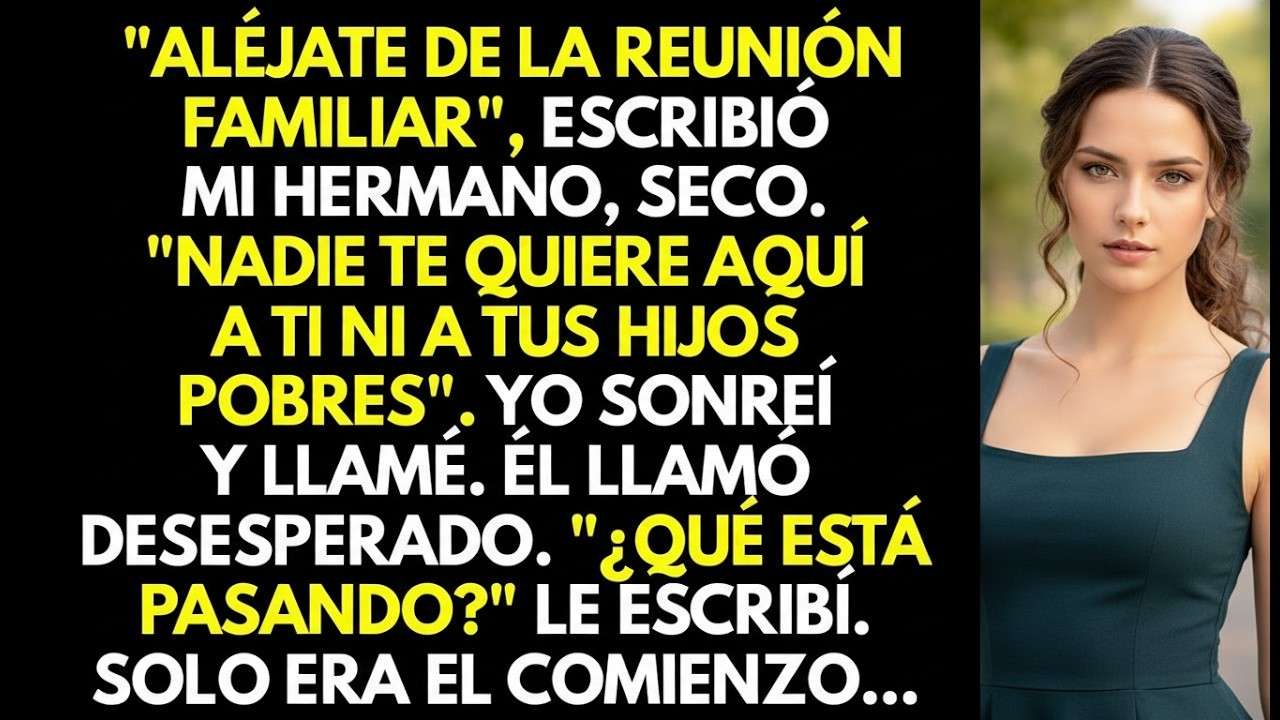 Nos vetaron de la reunión familiar por ser “pobres”… pero no esperaban mi reacción