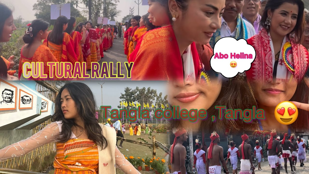 Cultural rally of Golden jubilee Tangla college,Tangla ❤️//@HelinaBaro
