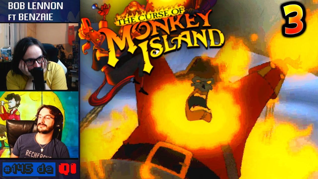 EL POLLO DIABLO !! 290 DE QI - Monkey Island 3 - Ep.3 avec Bob & Benzaie