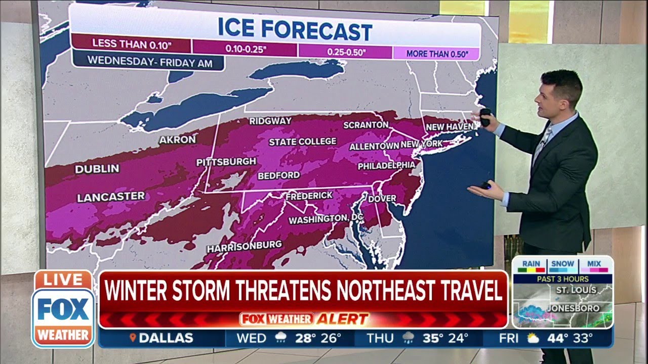 Week&rsquo;s Second Winter Storm Will Spread Ice Across Parts Of The Northeast