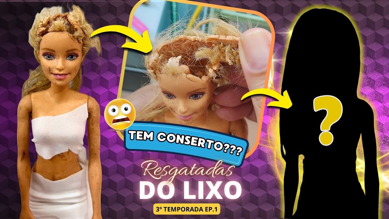 Essa boneca Barbie foi jogada no lixo...e olha no que ela se transformou!| s&eacute;rie Resgatadas do Lixo