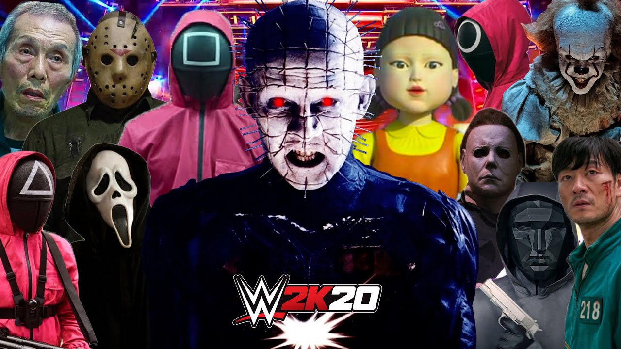 HORROR MOVIE SQUID GAME ROYAL RUMBLE | WWE 2K20 Gameplay