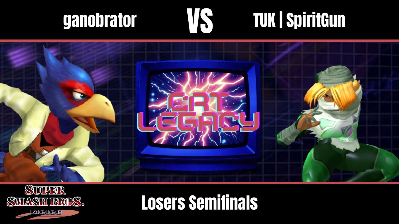 ganobrator (Falco) vs TUK | SpiritGun (Sheik) - Melee Losers Semifinals - CRT Legacy #18