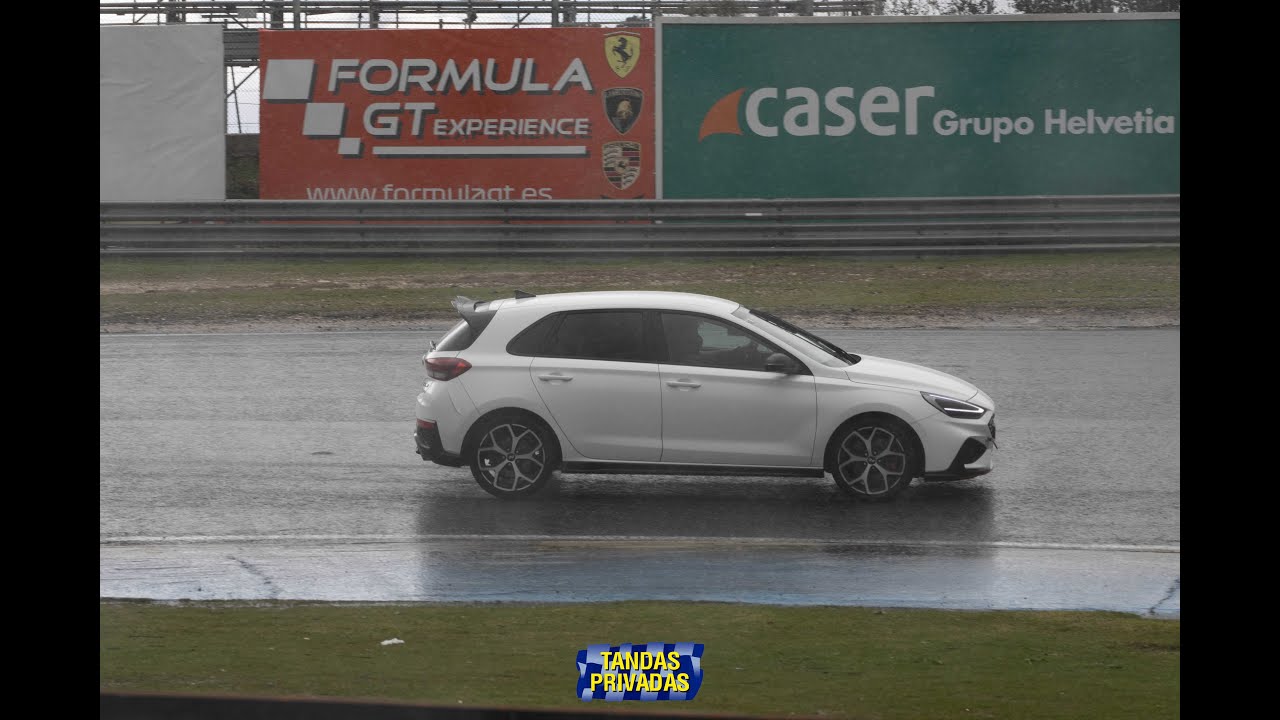 OnBoard Hyundai i30N en el Jarama con lluvia