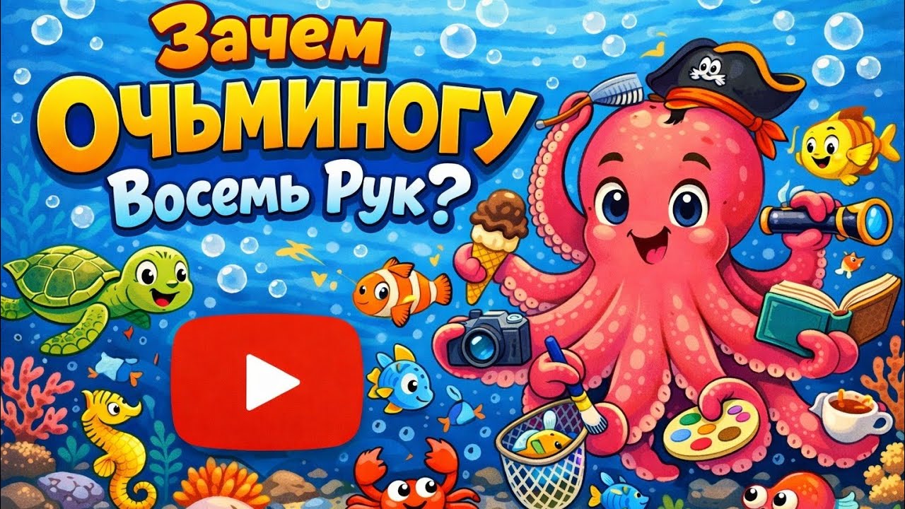Зачем Очьминогу Восемь Рук? Давайте узнаем на Mult_TV 