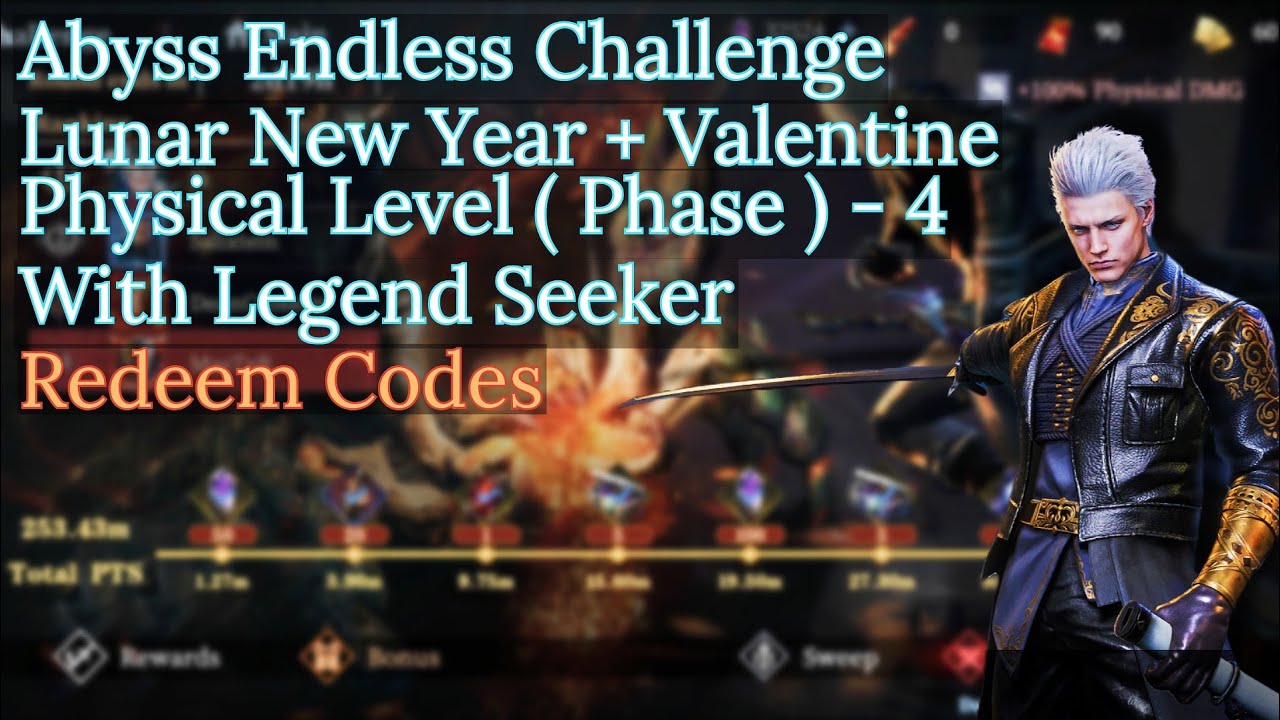 Redeem Code for Asia, Global | Abyss Endless Challenge Physical Phase 4 | Legend Seeker | The KiLLeR