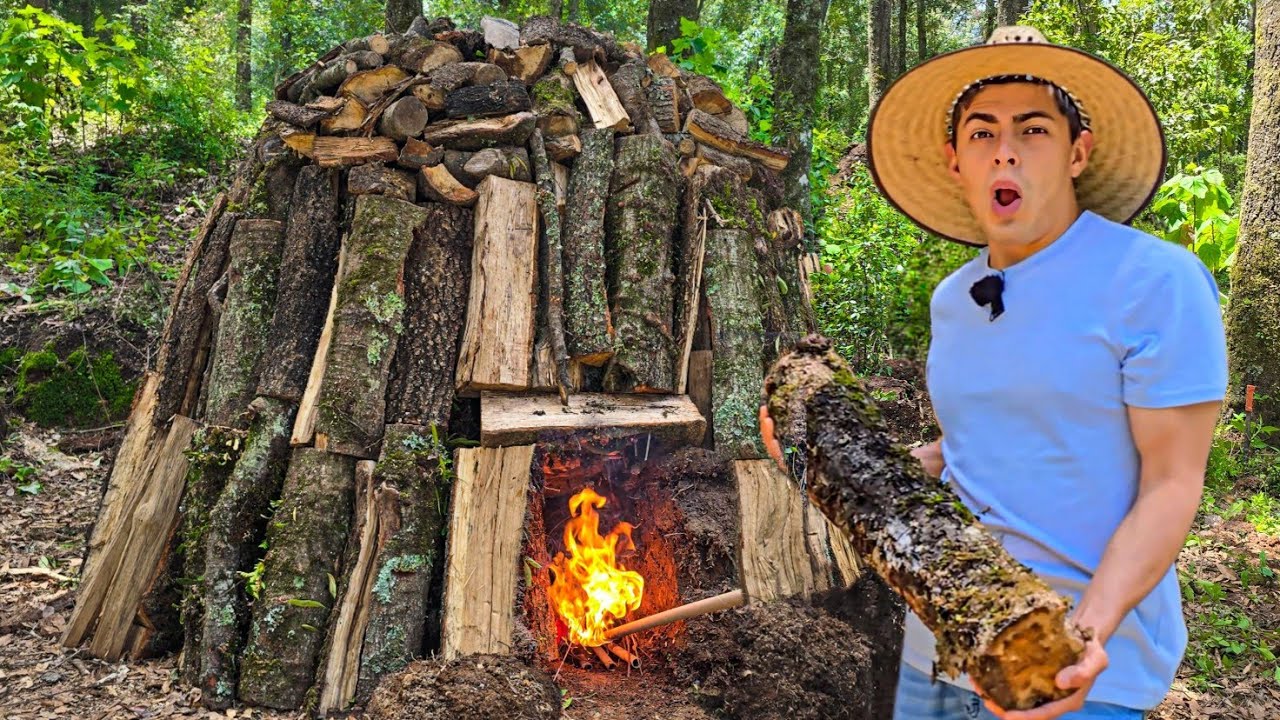 Como se Hace el CARBÓN?  Hornos OCULTOS dentro del BOSQUE!” 