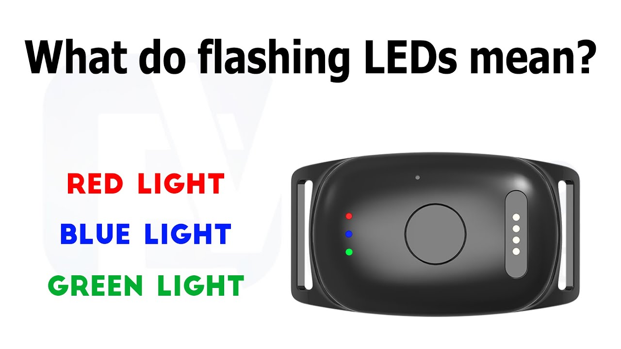 What do the three flashing LEDs mean on the EV-201M 4G pet tracker