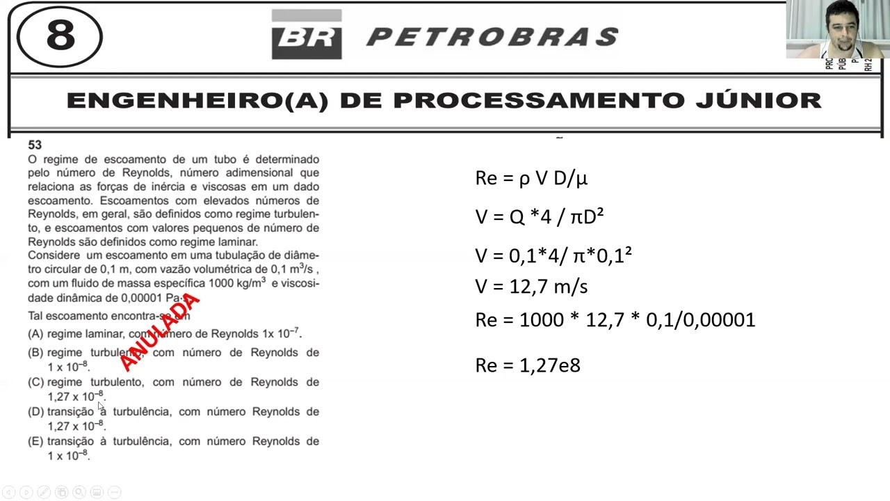 Engenheiro de Processamento Petrobras 2018 Questões 51 a 55
