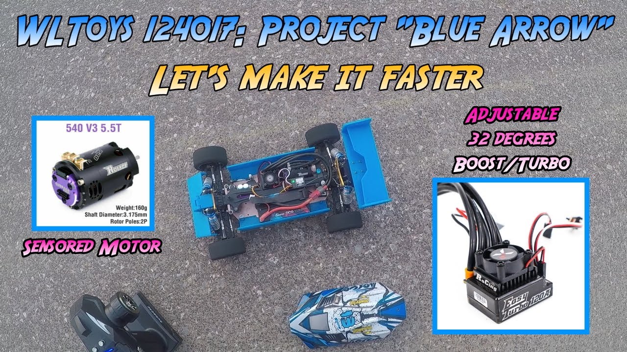 WLToys 124017: Project Blue Arrow. Let's make it faster.