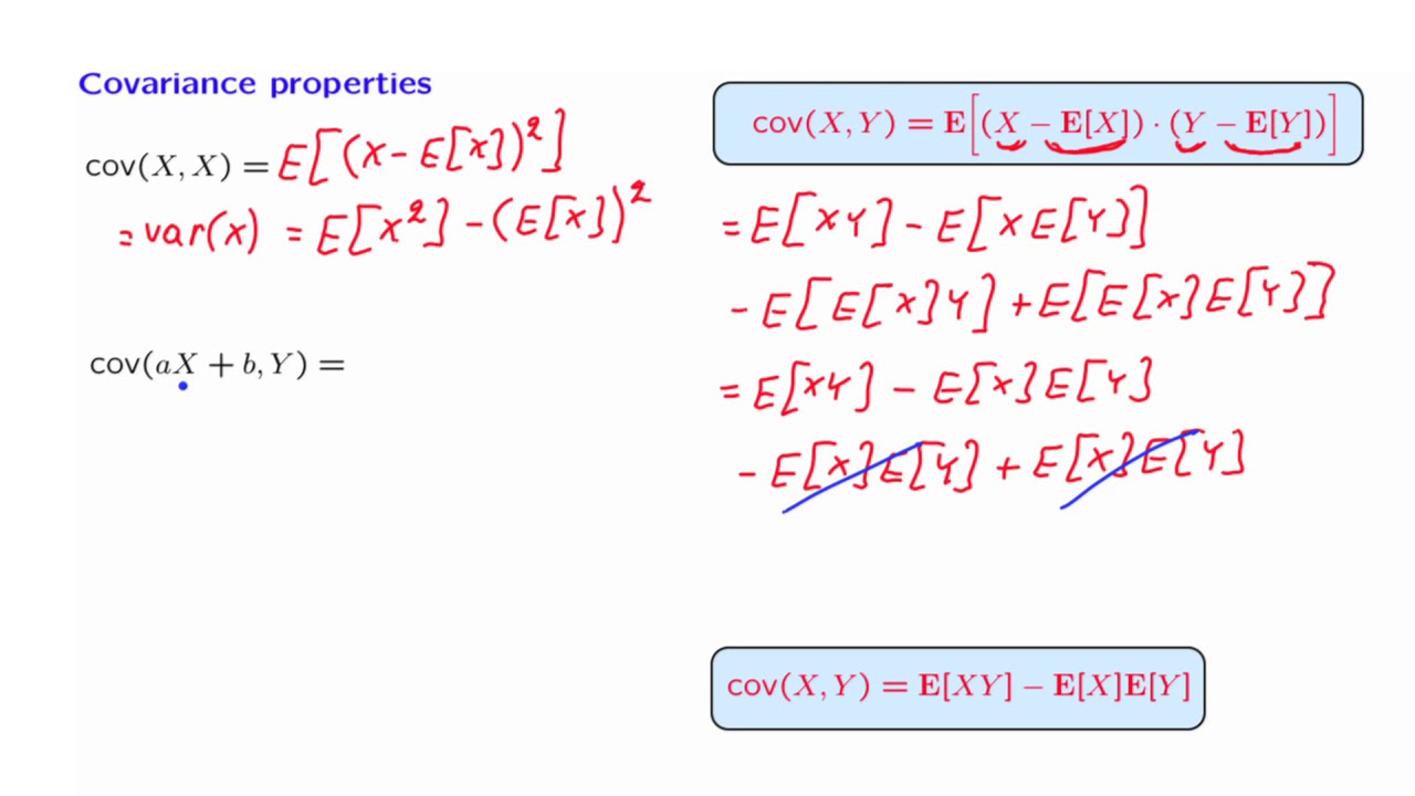 L12.6 Covariance Properties