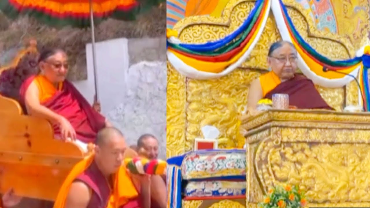 HH Sakya Gongma Rinpoche and Jamyang Khyentse Rinpoche in Lhodrak Kharchu Monastery|| Bumthang||