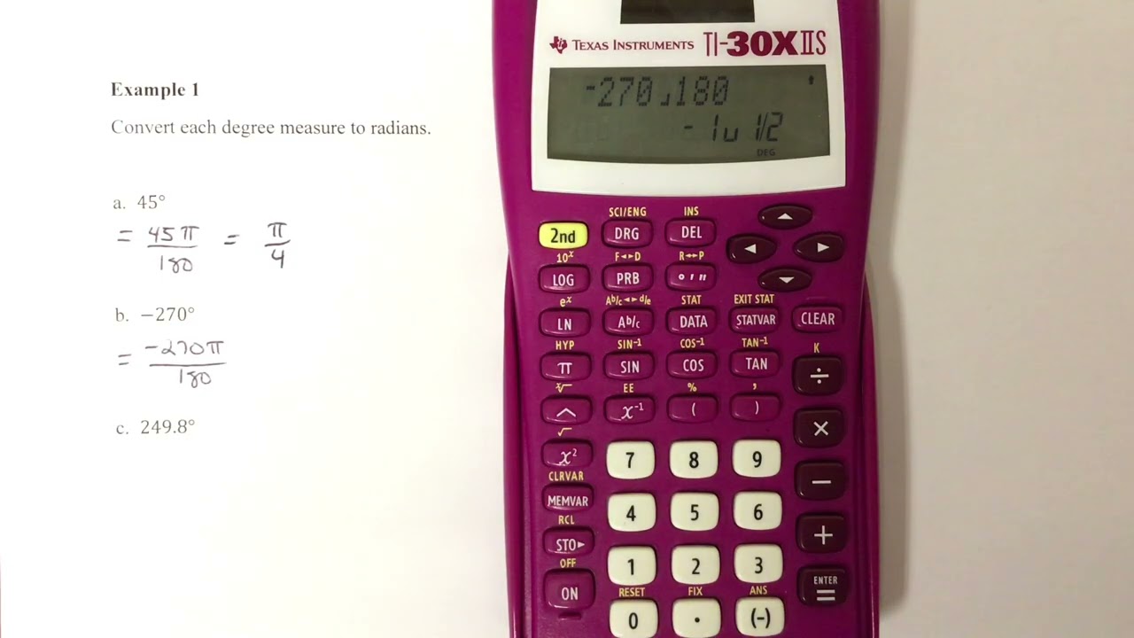 Trigonometry Sec. 3.1