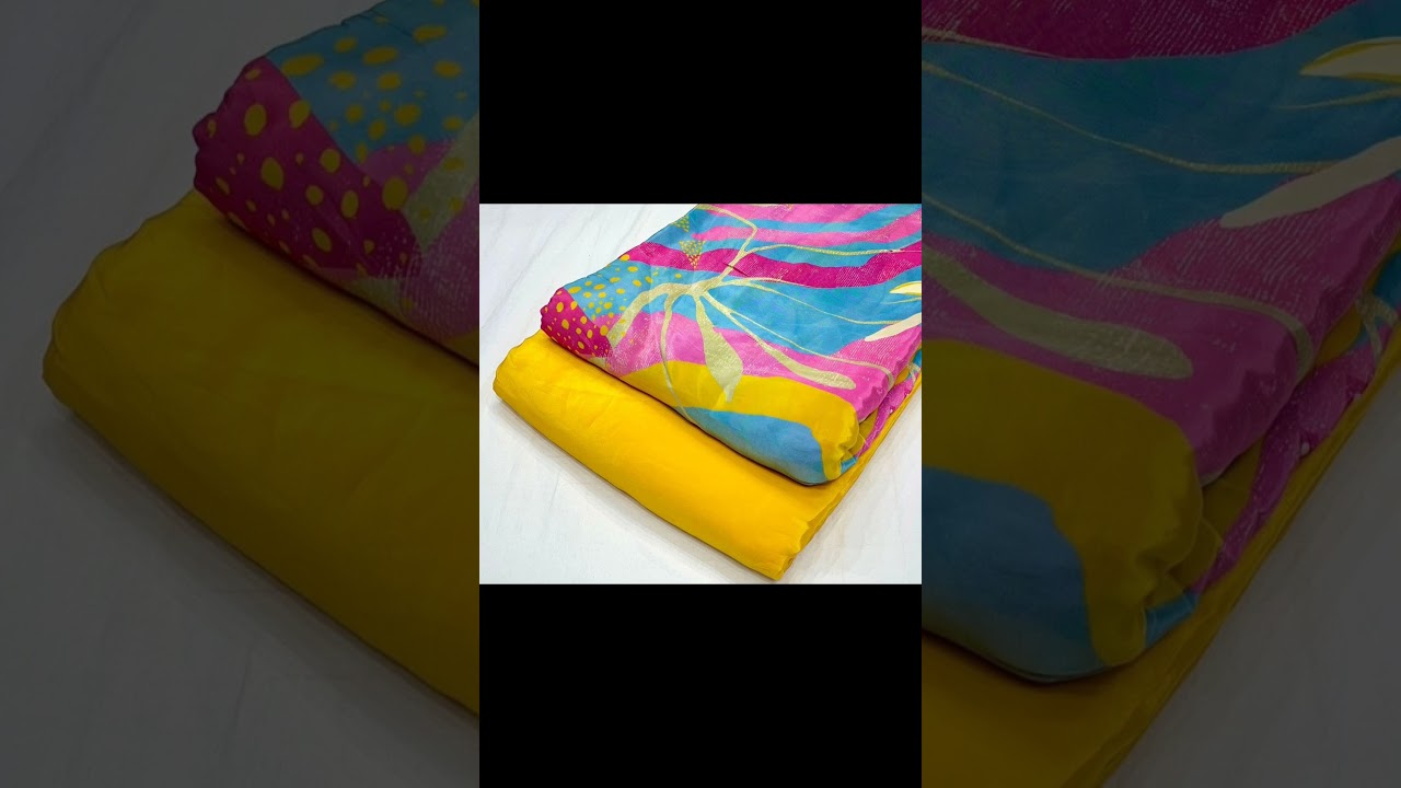 beautiful pure crepe digital printing suits