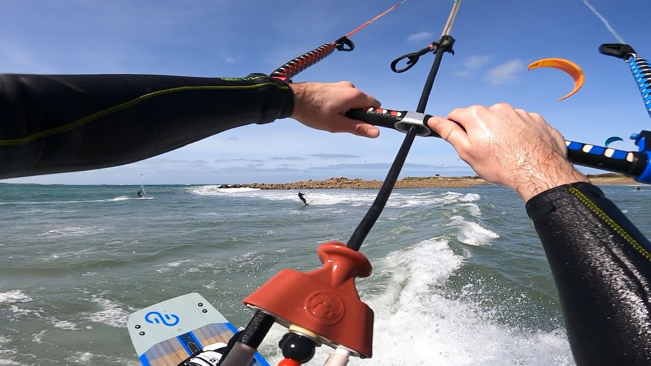KITESURF : sauts, galères et progression au DOSSEN