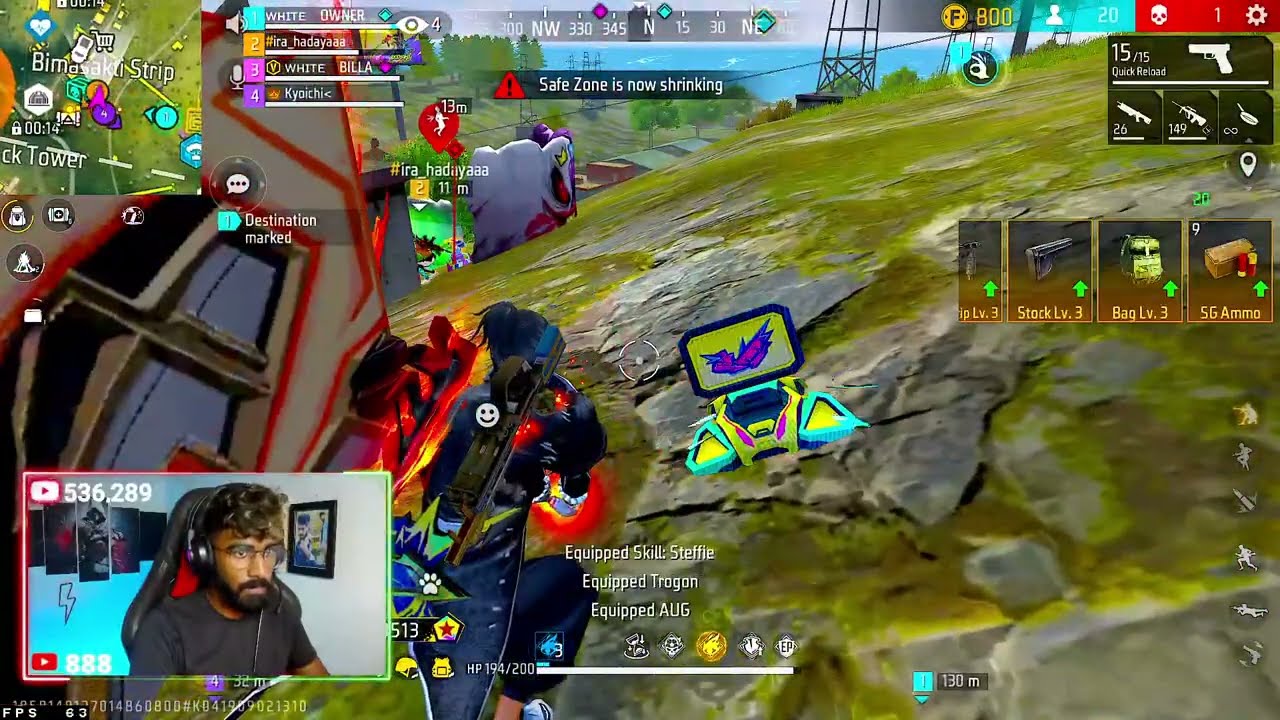 live (15/40) - FREE FIRE LIVE - BILLA