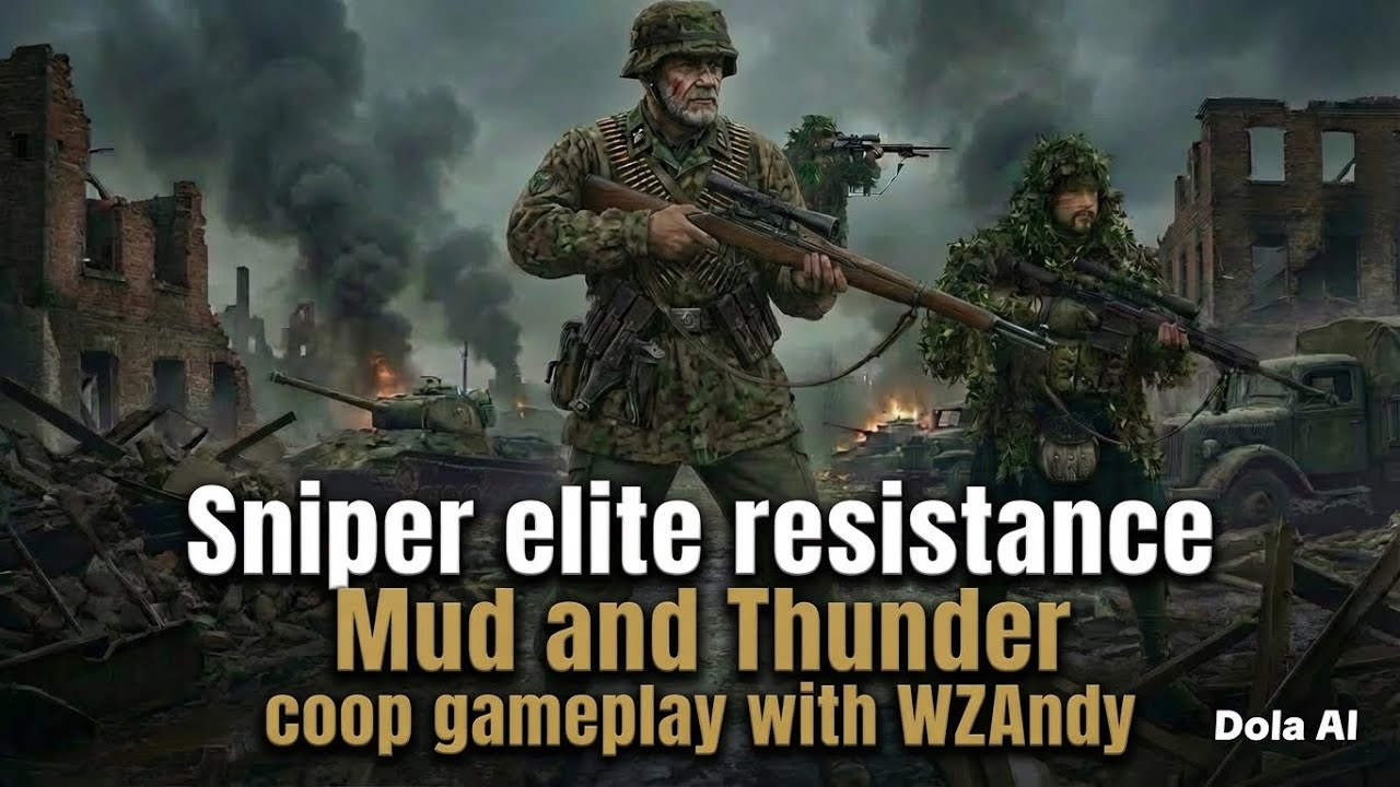 Sniper Elite Resistance Mud and Thunder coop Gameplay with @WZAndy_yt 
