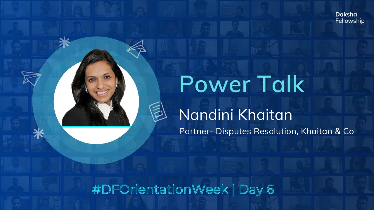 Power Talk | Nandini Khaitan | Disputes Resolution | career in disputes resolution | law internships