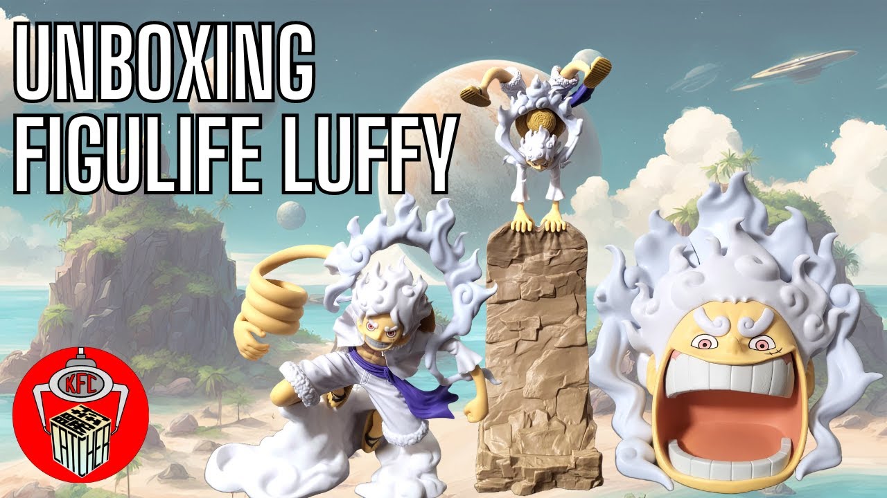 UNBOXING ACTION FIGURE BANPRESTO ONE PIECE FIGULIFE MONKEY D LUFFY GEAR 5TH VOL 1-3!!!
