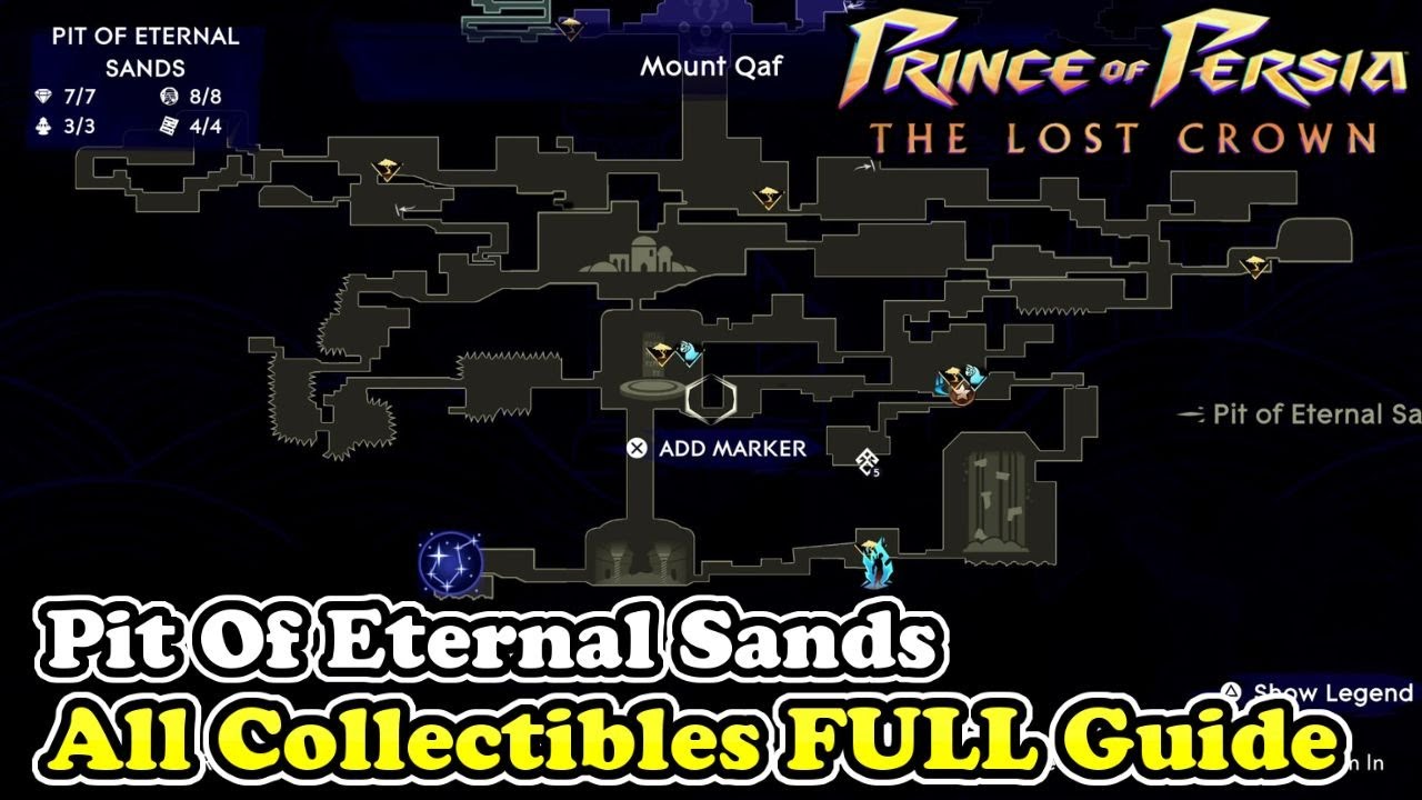 Pit Of Eternal Sands All Collectible Locations Prince of Persia The Lost Crown