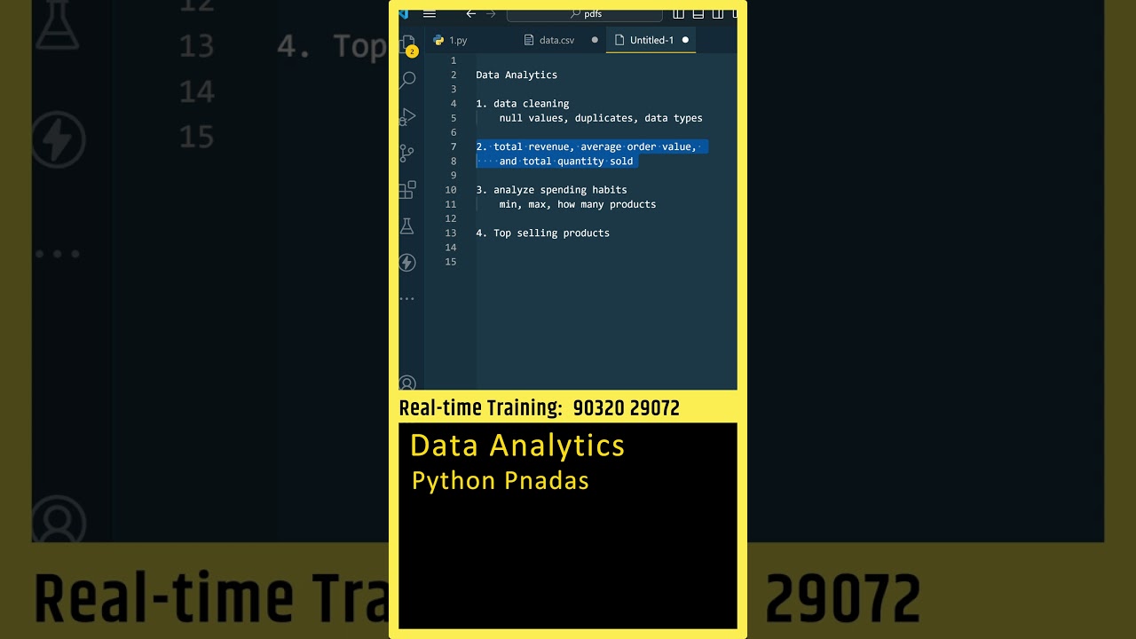 Data Analytics (Python Pandas Example) Data Analyst, Data Analytics for Beginners In Telugu, PowerBI