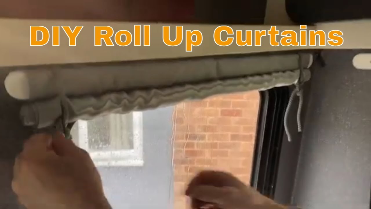 Make Your Own Roll Up Motorhome RV Curtains in Just a Few Simple Steps
