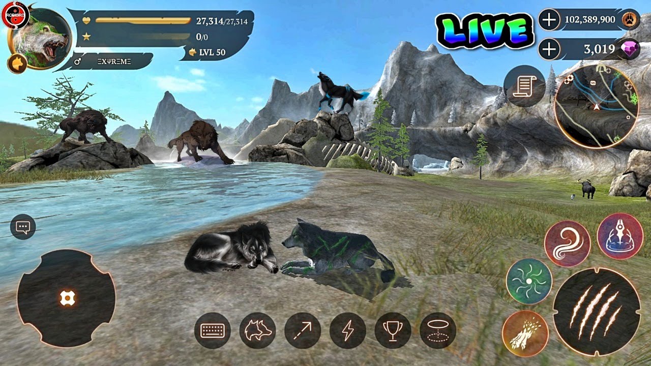 🔴LIVE - The Wolf 🐺 CooP Quest PvP 🐾