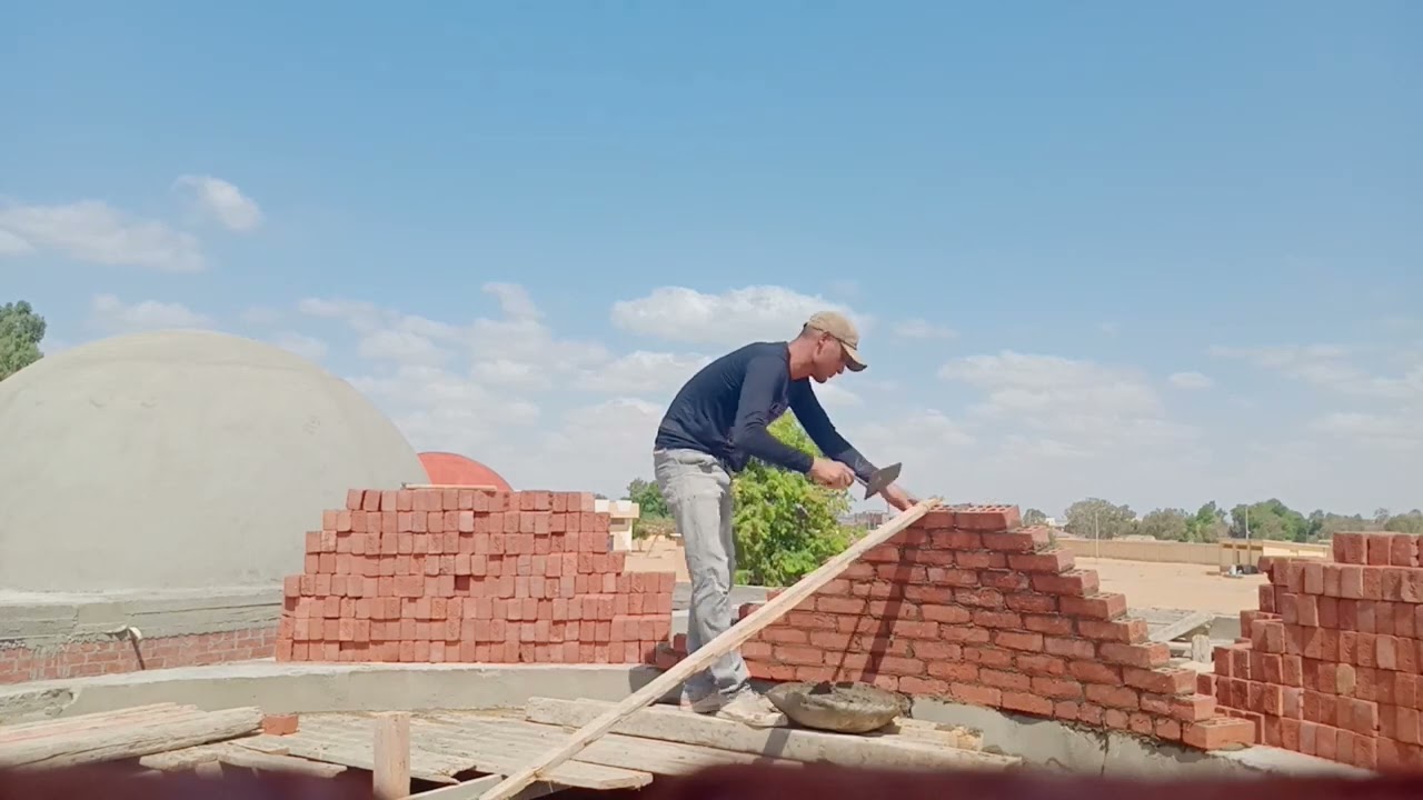 طريقه بناء القبه من اولها مع الشرح وازاي تعمل سنتر القبه الجزء الاول