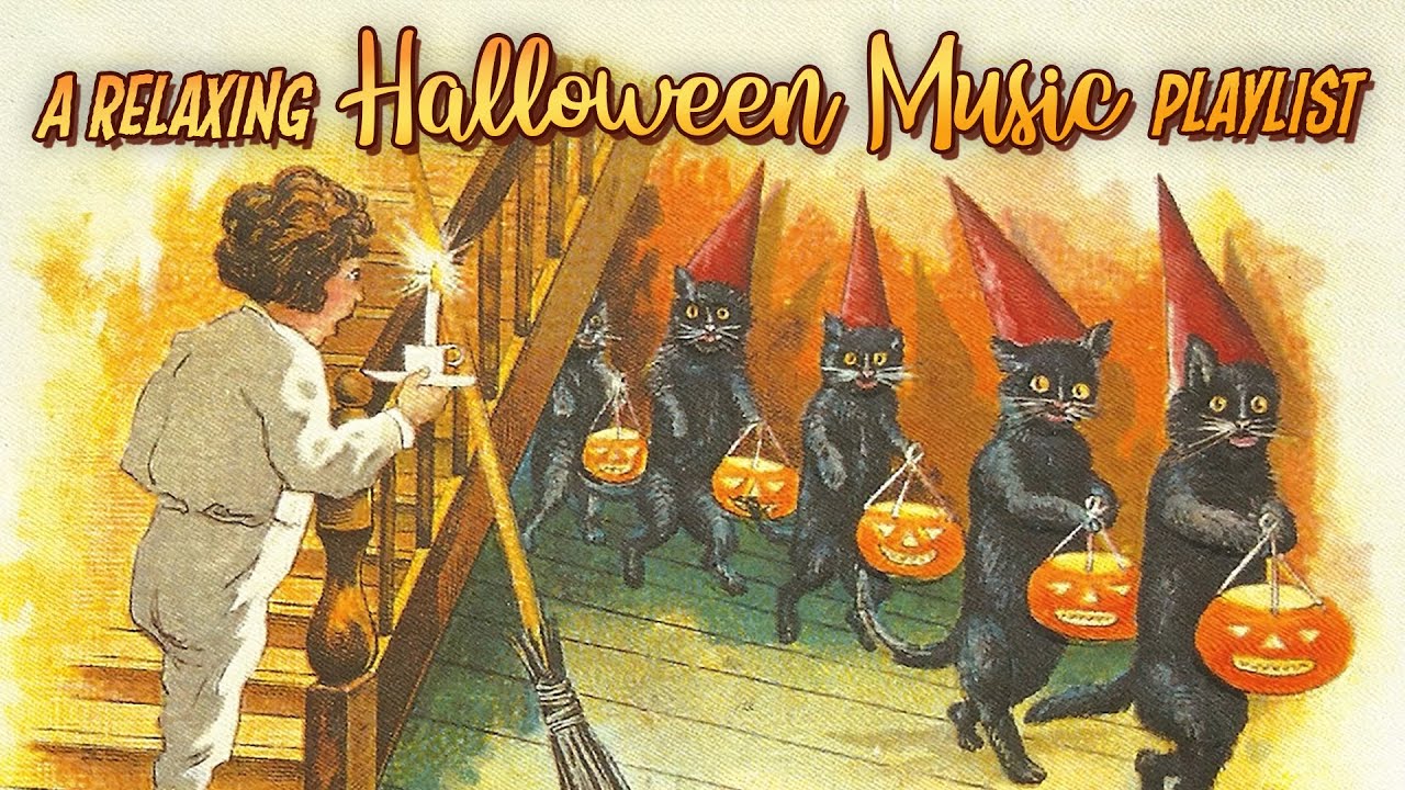 A Relaxing Halloween Music Playlist 👻 Vintage Halloween Background Scene 🎃 Classic Halloween Songs