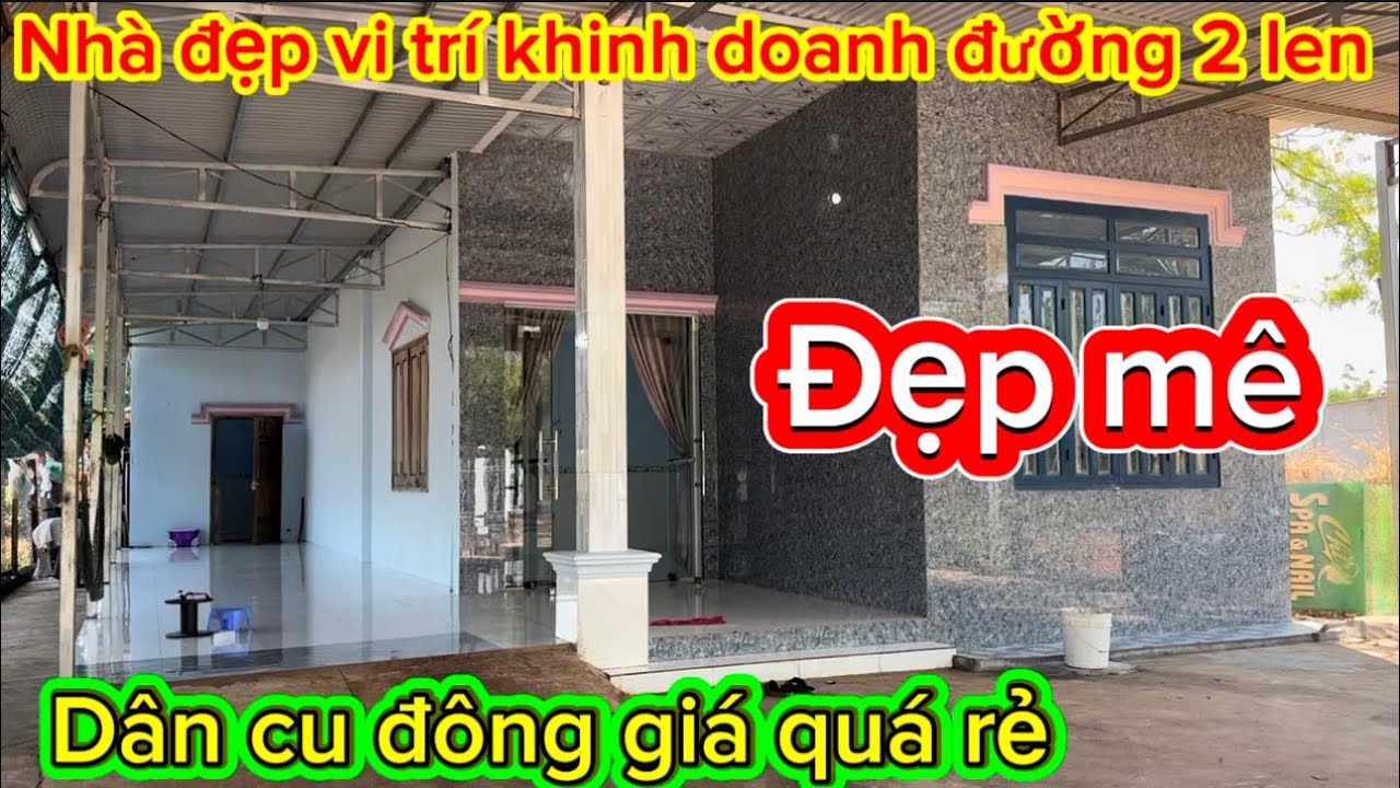 Mảnh đất kèm nhà đường khinh doanh buôn bán:dt 977,8m2 +100tc  /1ty200tr bao sổ 