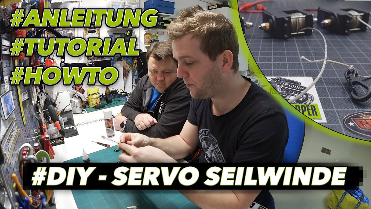 RC Servo Seilwinde selber bauen - #diy #servowinch #howto #gewinnspiel