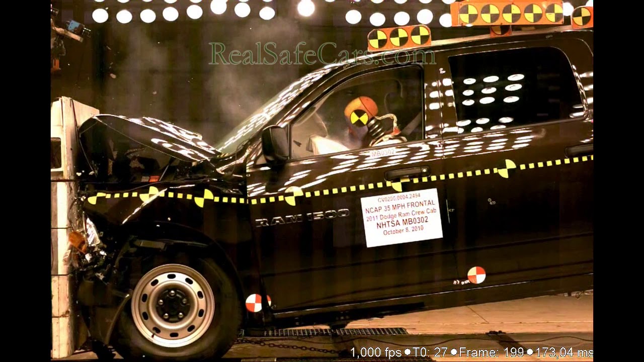 Dodge Ram 1500 (2011) Crash Tests (Side-Pole, Front, Side)