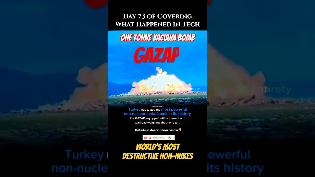 Day73: Meet GAZAP: T&uuml;rkiye&rsquo;s New Thermobaric &ldquo;Wrath&rdquo; Bomb!💥 #Defense #GAZAP #turkey #bomb