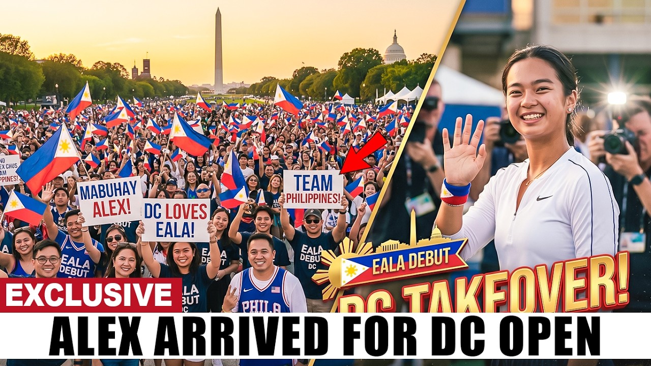 CROWD GOES WILD! Filipino Fans TAKEOVER Washington DC For Alex Eala Debut!