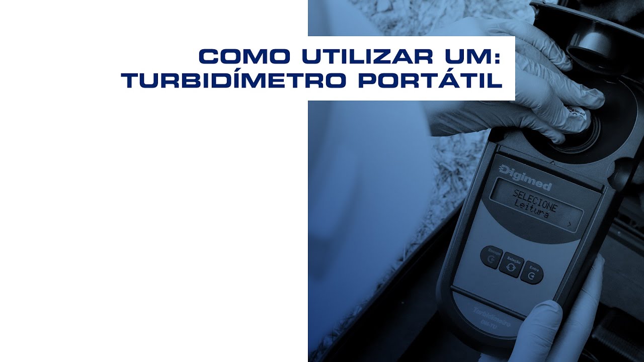 Como medir turbidez (Turbidímetro portátil)