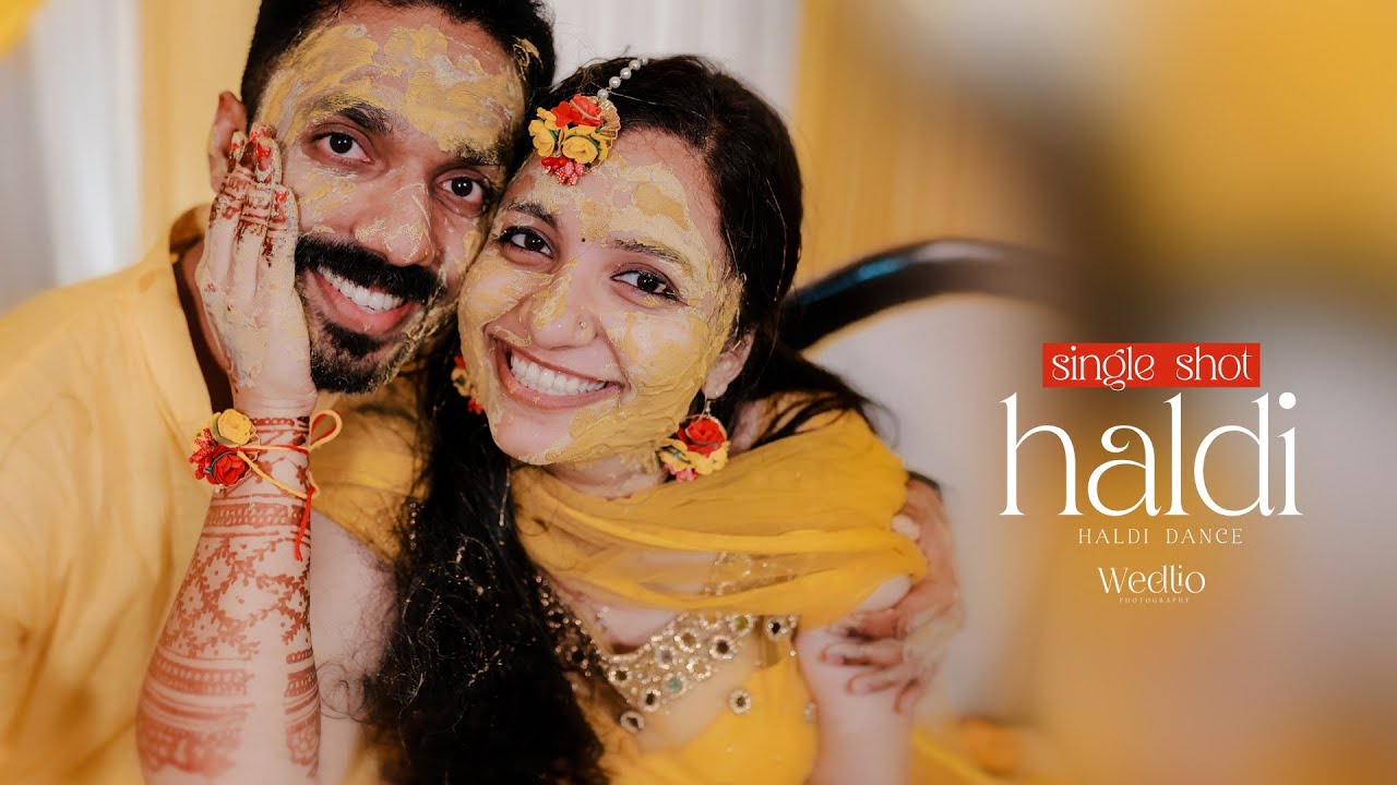 Singleshot Haldi | padam vanamali song  | bride midhuna | kerala wedding | Haldi ceremony