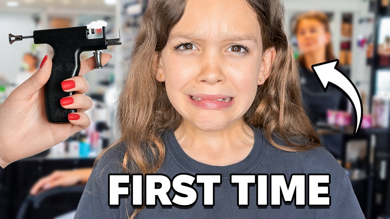 Моя дочь НАКОНЕЦ-ТО сделала свой первый прокол ушей *эмоционально