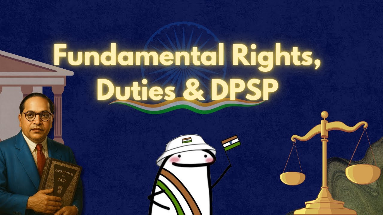 Fundamental Rights, Duties & Directive Principles full chapter (animation)| class 9 chapter 9 | GSEB