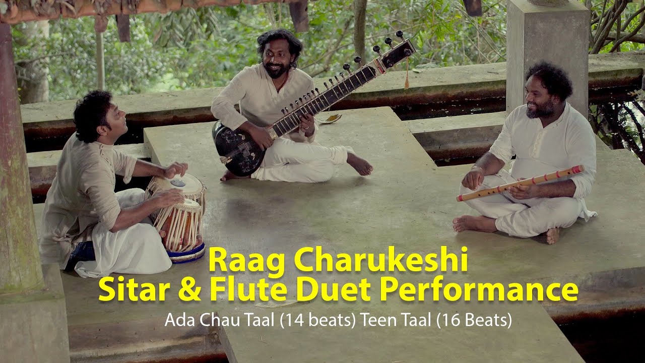 Raag Charukeshi - Sitar & Flute Duet Performance