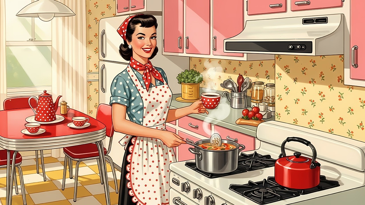 happy morning kitchen jazz ☕ | cozy 1950s vintage music while cooking breakfast