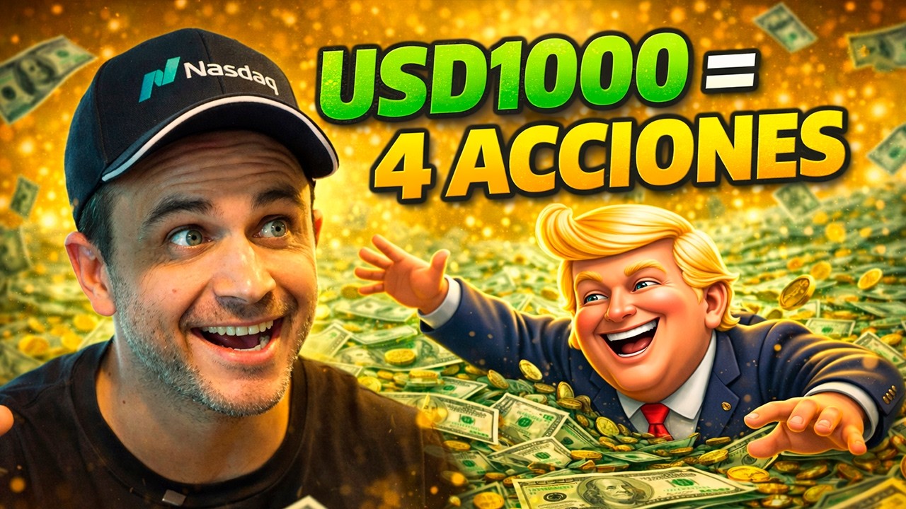 $1,000 &rarr; 4 acciones &rarr; Este es el plan