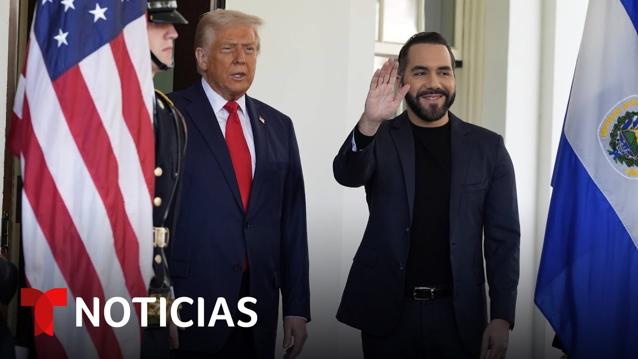 Esta es la crónica de la reunión con Bukele donde Trump desafió a la Corte | Noticias Telemundo
