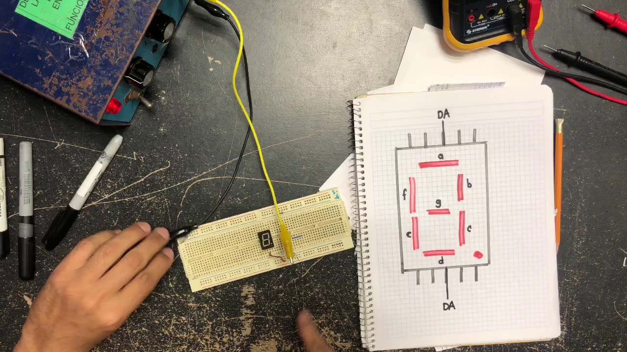 Cómo identificar las terminales de un Display de 7 segmentos