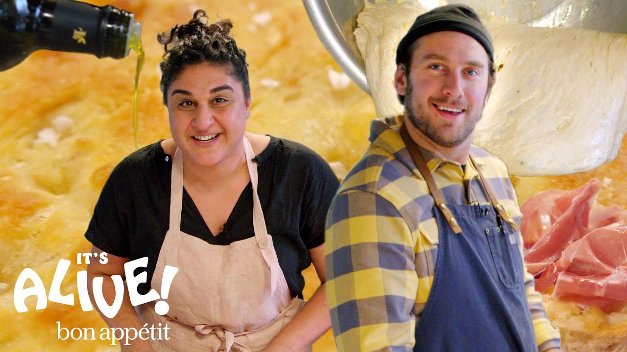 Brad Makes Focaccia Bread with Samin Nosrat | It's Alive | Bon Appétit