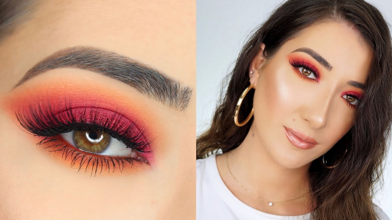 RED SMOKEY EYE MAKEUP TUTORIAL