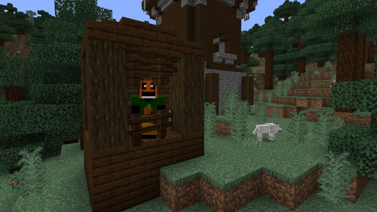 Trapped in a Pillager Outpost in Minecraft
